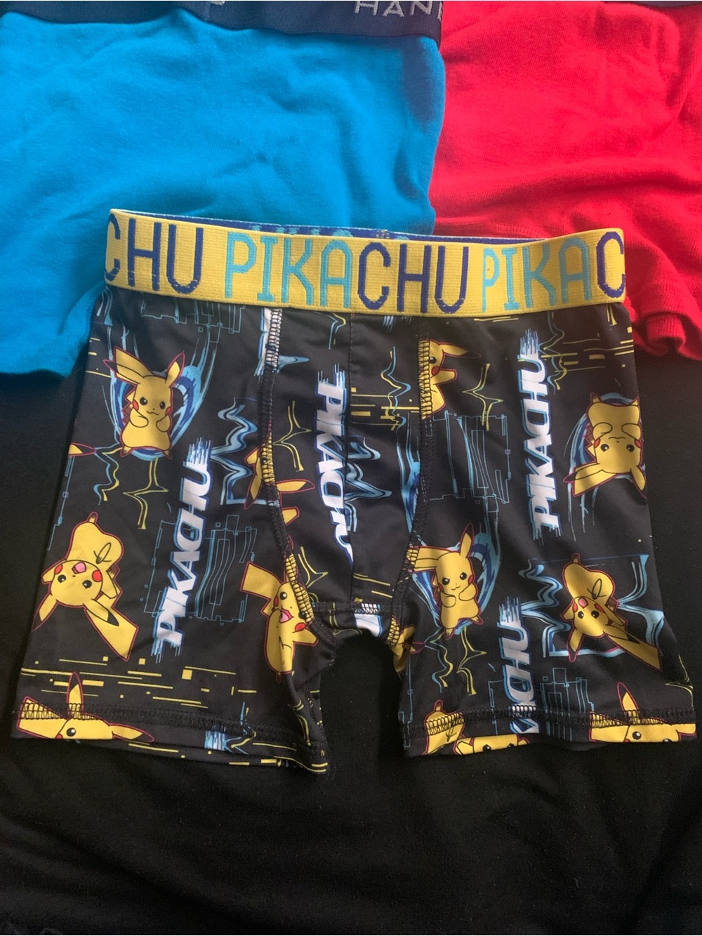 Pikachu Kids Black & Yellow Boxer Briefs - Pokémon